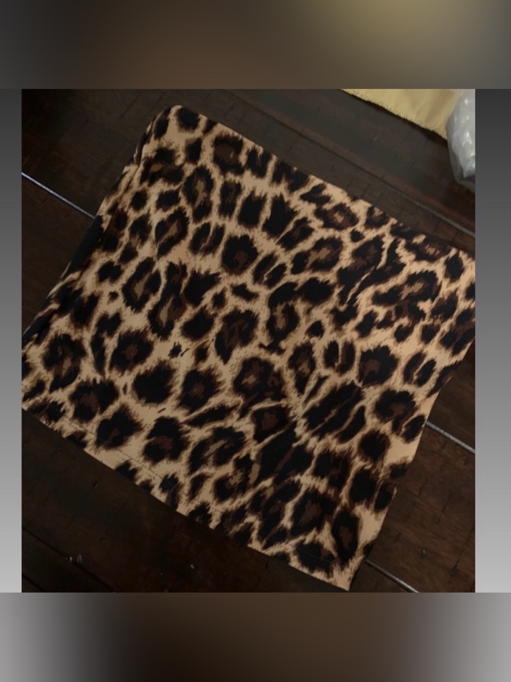 Leopard Print Crop Top - Brown and Black